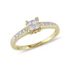 1/4 Ct. T.w. Princess White Diamond 10k Gold Engagement Ring