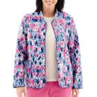 Alfred Dunner Bon Voyage Quilted Print Jacket