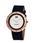 Simplify Mens The 1300 Black Leather-band Watch With Date Sim1304