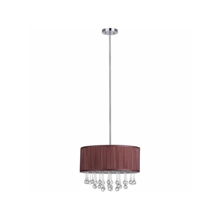 Safavieh Nocturne 3 Light Chrome Beaded Adjustablependant
