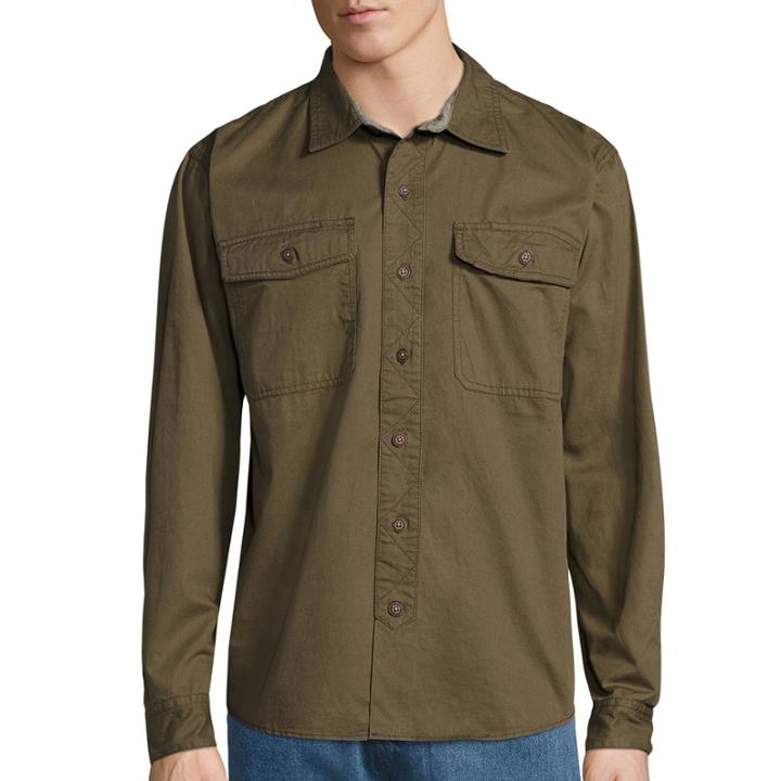 Smith's Workwear Long-sleeve Twill Work Shirt
