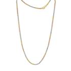 Made In Italy Solid 18 Inch Chain Necklace