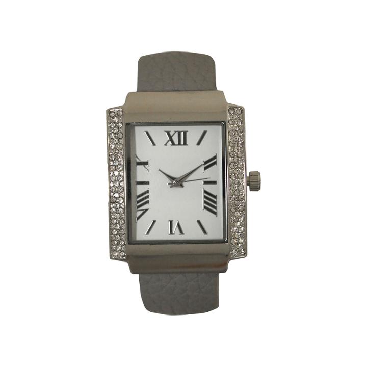 Olivia Pratt Womens Gray Bangle Watch-15773