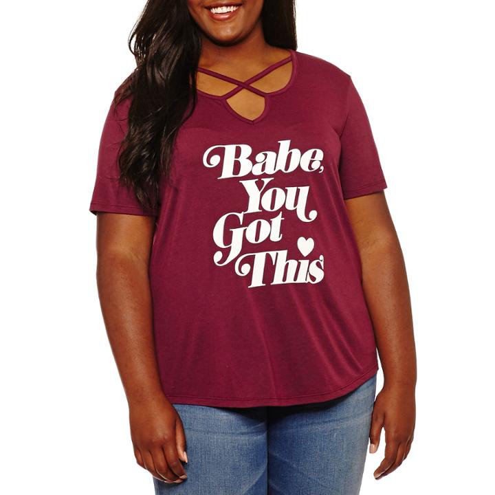 Short Sleeve You Got This Graphic T-shirt- Juniors Plus