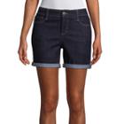 St. John's Bay 5 Mid Length Denim Shorts