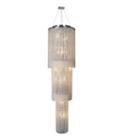 Prism Collection 18 Light Chrome Finish And Clearcrystal Cascading Round Chandelier