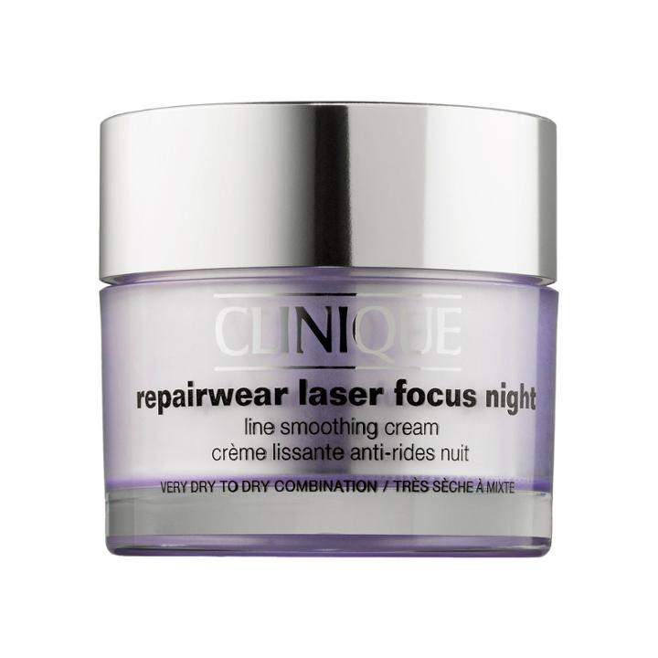 Clinique Repairwear Laser Focus Night Line Smoothing Cream For Very Dry To Dry Combination Skin