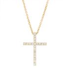 Womens 1/3 Ct. T.w. White Diamond 10k Gold Pendant Necklace