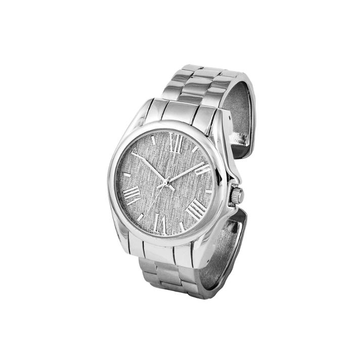 Mixit Womens Silver Tone Bangle Watch-pts3207sl