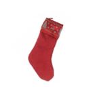 20 Alpine Chic Red Silver And Dark Gray Reindeer Christmas Stocking