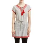Romeo And Juliet Couture Stripe And Embroidery Dress