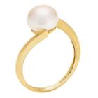 Womens Color Enhanced White 10k Gold Cocktail Ring