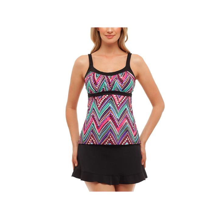 St. John's Bay Solid Tankini Swimsuit Top