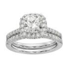 Womens 2 Ct. T.w. White Moissanite 14k Gold Bridal Set
