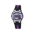 Armitron Pro-sport Womens Black/purple Resin Strap Chronograph Sport Watch 45/7030purj