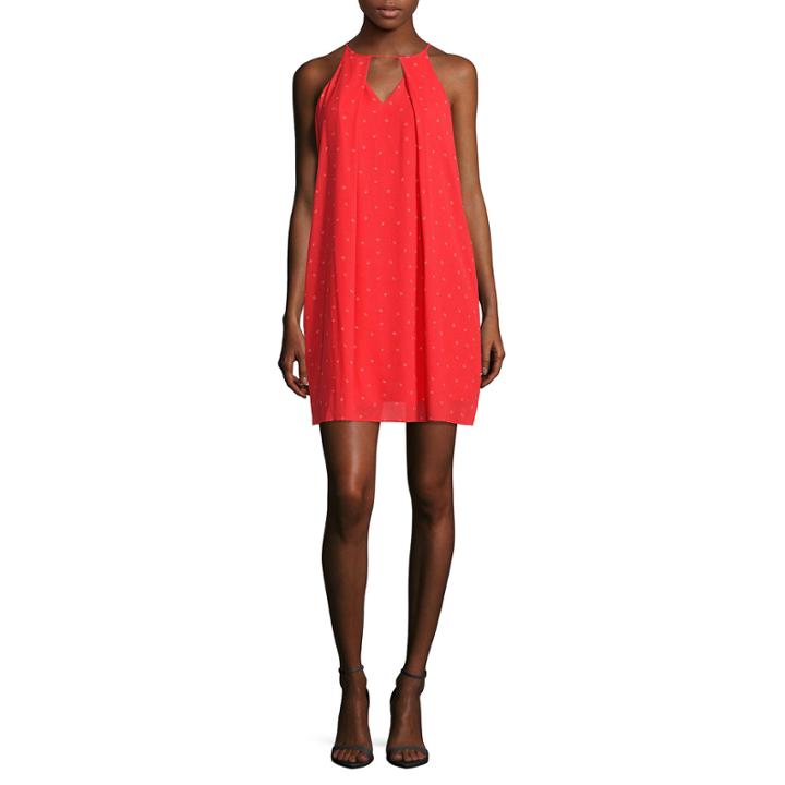 Worthington Sleeveless Dots Shift Dress