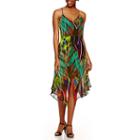 Jennie & Marlis Sleeveless Sharkbite-hem Dress
