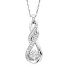 Diamond Blossom 1/4 Ct. T.w. Diamond Swirl Pendant Necklace