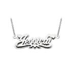Personalized 14x43mm Polished 3d Name Necklace