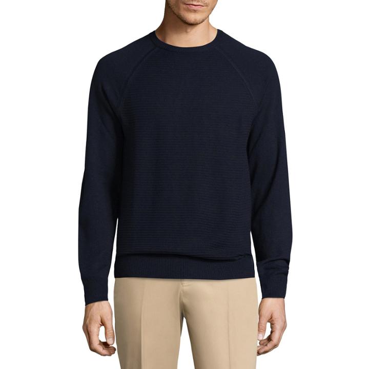 Claiborne Ottoman Crew Neck Long Sleeve Pullover Sweater