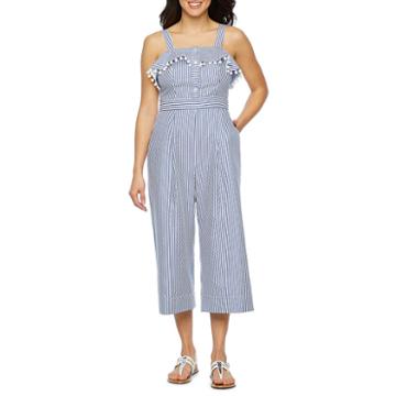 Vivi By Violet Weekend 484-17-bl Sleeveless Jumpsuit