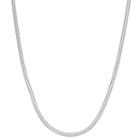 Sterling Silver Semisolid 24 Inch Chain Necklace