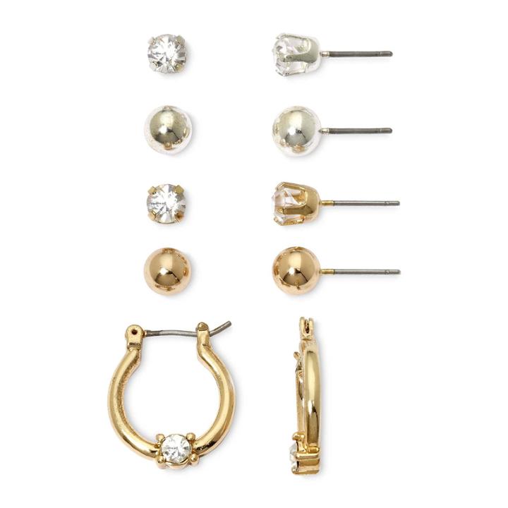 Mixit Silver- & Gold-tone 5-pr. Earring Set