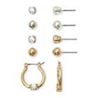 Mixit Silver- & Gold-tone 5-pr. Earring Set