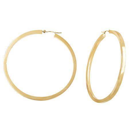 10k Yellow Gold 53mm Hoop Earrings