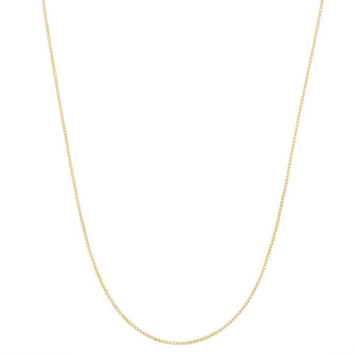 Semisolid Box 22 Inch Chain Necklace