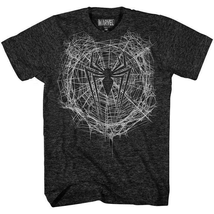 Webbed Spiderman Logo Graphic Tee