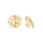 Monet Jewelry Goldtone Fancy Stud Clip Earring