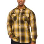 Parish Long Sleeve Checked Button-front Shirt-big And Tall