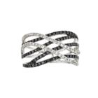 Limited Quantities 1 Ct. T.w. Color-enhanced Black Diamond 14k White Gold Ring