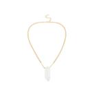 Bleu&trade; Quartz Gold-tone Pendant Necklace