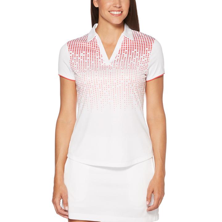 Pga Tour Short Sleeve Dots Polo Shirt