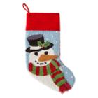 North Pole Trading Co. 3d Snowman Stocking