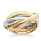 14k Two Tone Gold Triple Rolling Ring