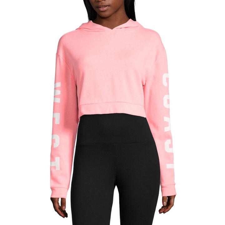 Flirtitude West Coast Cropped Sweatshirt-juniors