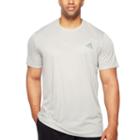 Adidas Essential Tech Tee Short Sleeve Crew Neck T-shirt-big And Tall