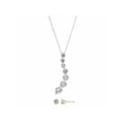 Sparkle Allure Clear Cubic Zirconia Pendant Journey Round Stone With Earrings