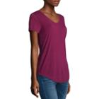 A.n.a Ana Scoop Neck Tee Short Sleeve Scoop Neck T-shirt-womens