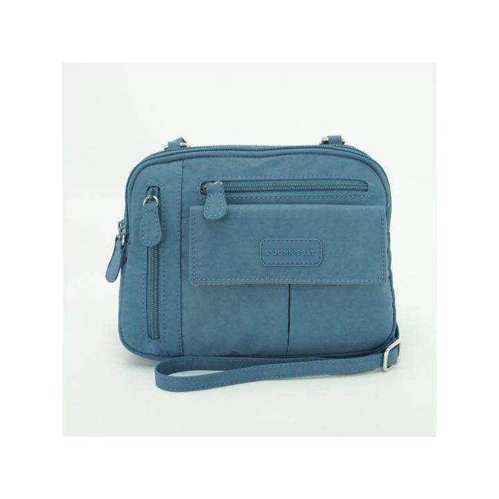 St. John's Bay Zippy Crinkle Nylon Crossbody Bag