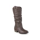 Journee Collection Drover Slouch Riding Boots - Wide Calf