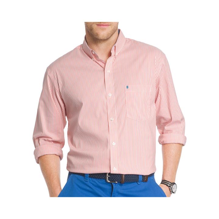 Izod Mens Long Sleeve Performance Non Ir