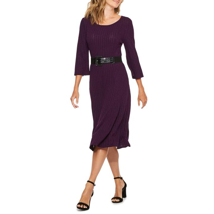 Ronni Nicole 3/4 Sleeve Fit & Flare Dress