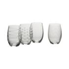 Mikasa Cheers Set Of 4 Stemless Wine Glasses