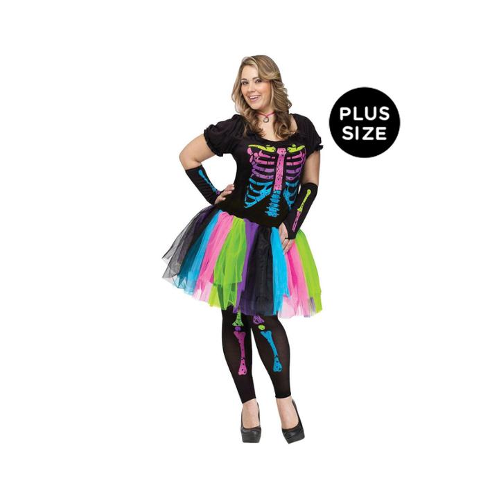 Funky Punk Bones Plus Adult Costume