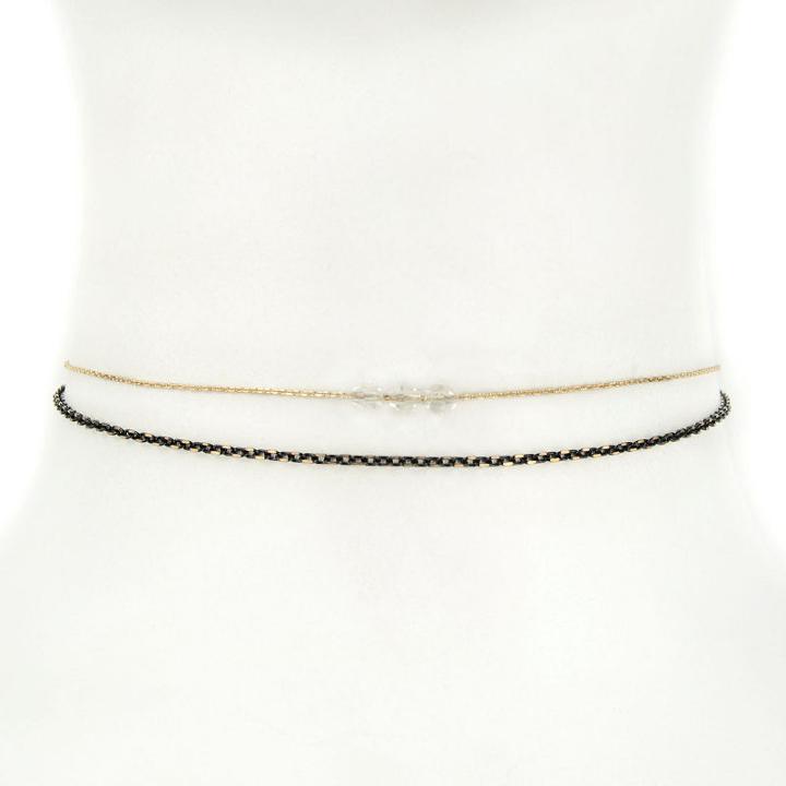 Carole Womens 2-pack Round Necklace Set