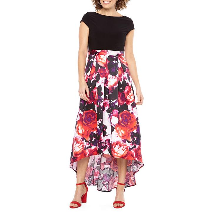 Blu Sage Short Sleeve High Low Dress